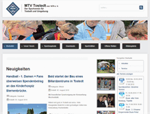 Tablet Screenshot of mtv-tostedt.de